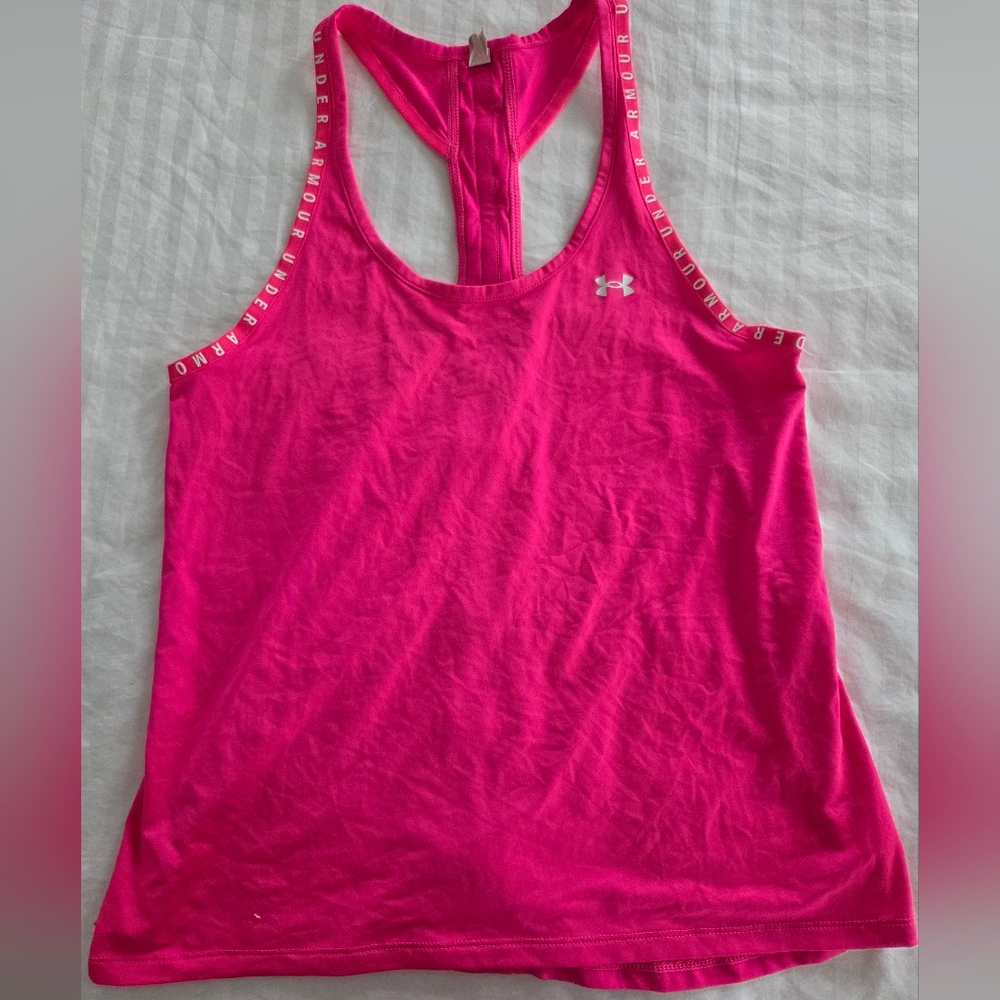 Under Armour Women's Vivid Pink Racerback Tank